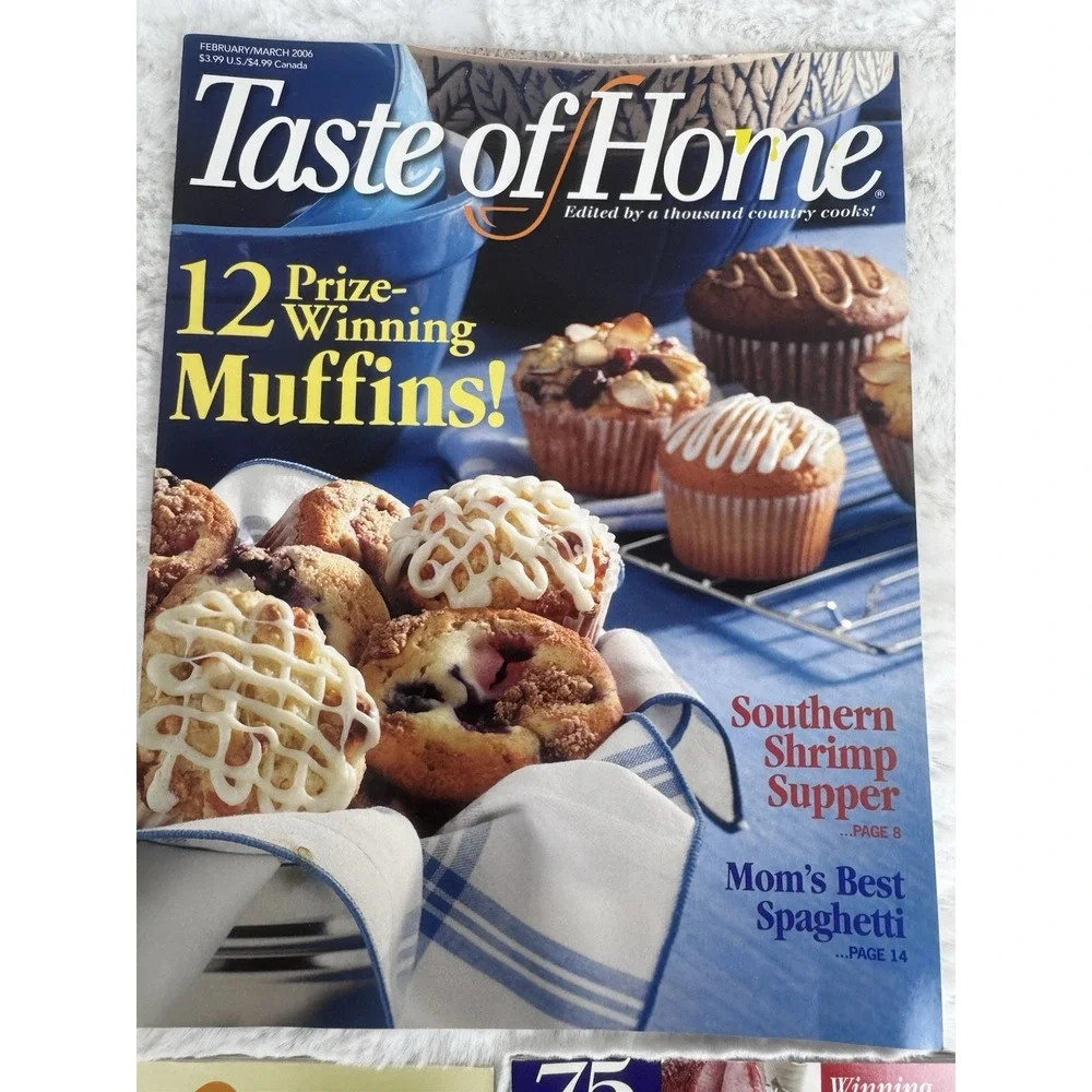 Lot Of 3 Taste Of Home Cooking Cookbook Magazines 2005 2006‎